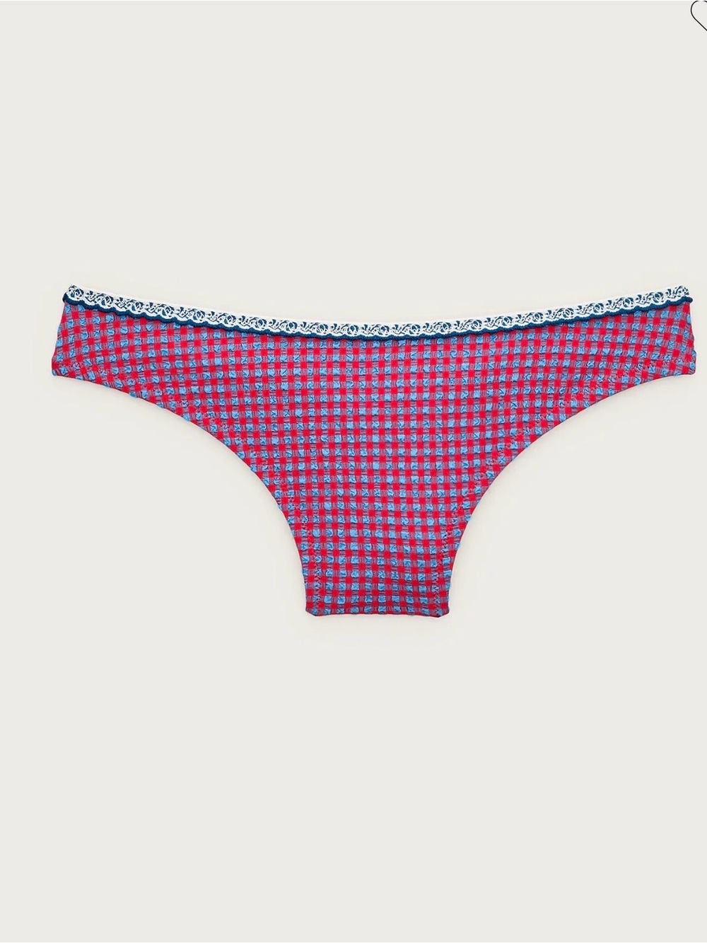 NWT J.Crew Ronnie bikini bottom in scalloped gingham